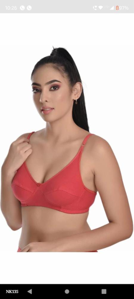 Combo Set of 6 Pure Cotton Non-Padded Bras for Women - Multi-Color, Full Coverage