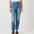 Women's Retro And Fashion All-matching Slim Blue Straight Hip Raise Slim Fit Jeans