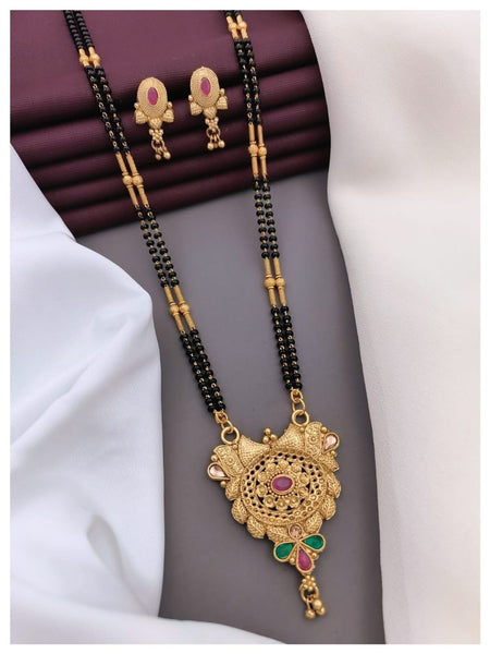 Elegant Traditional Mangalsutra - Symbol of Love, Commitment, and Protection (GOLD) - swiftshopr.com