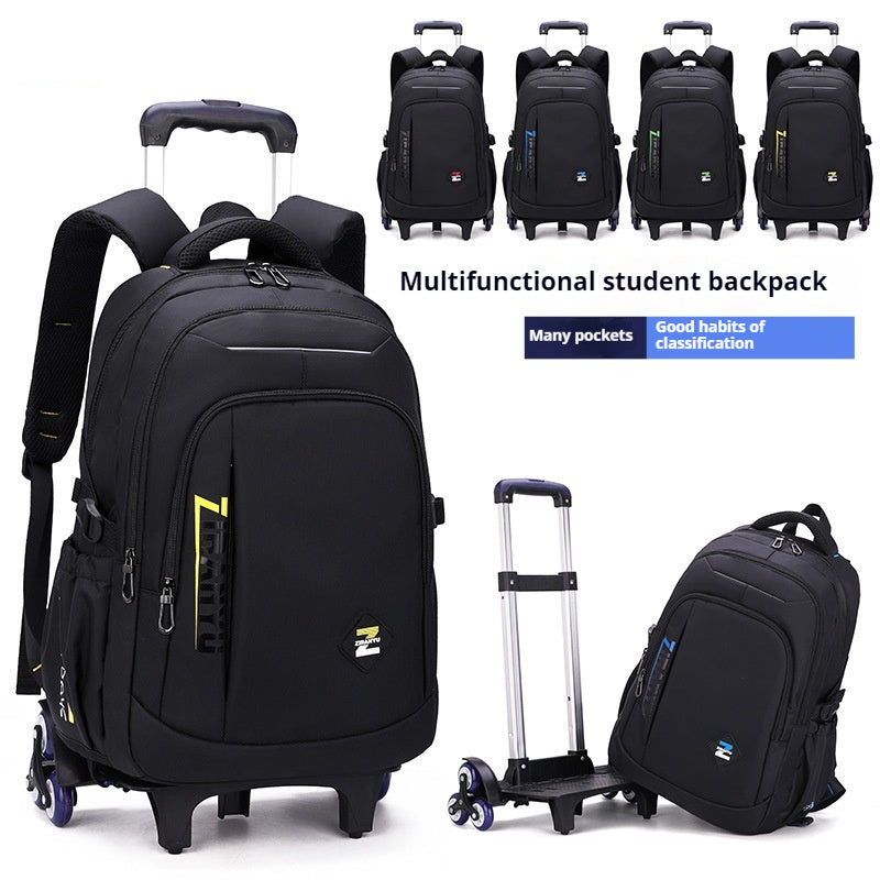 Fashion Six-Rolling Large Capacity Student Trolley Bag