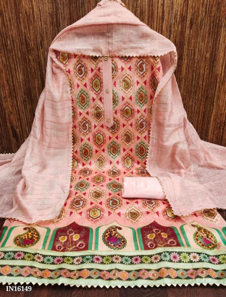 Cotton Silk Dress Material - Exclusive Women's Suit Fabric for Elegant Outfits