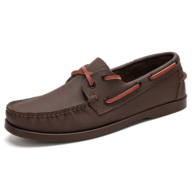 Male Plus Size Casual Leather Shoes