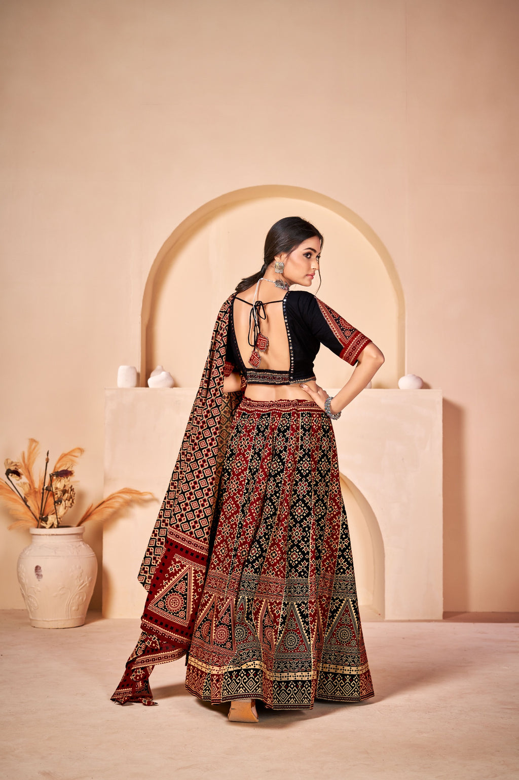 Navratri  Collection – Pure Cotton Lehenga with Gota Patti Lace