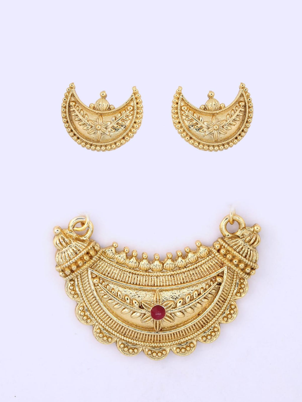 Exquisite Golden Pendants in India - Elegant and Timeless Jewelry (total 2 piece)