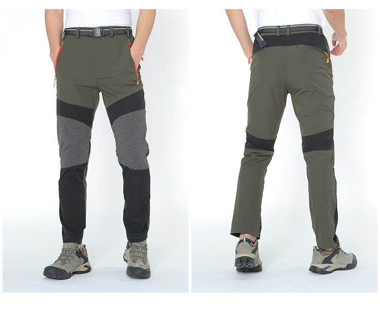 Plus Size Outdoor Quick-dry Pants Men Women Mountaineering Leisure