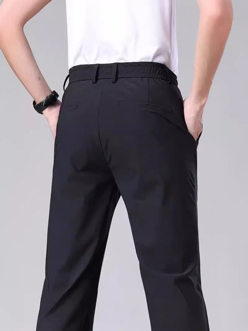 Casual Pants Men's Thin Business Stretch-fit Pants