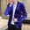 Gold Velvet Bronzing Suit Men's Coat