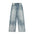 Washed Gradient Tie-dye Denim Trousers Men's Trendy Punk