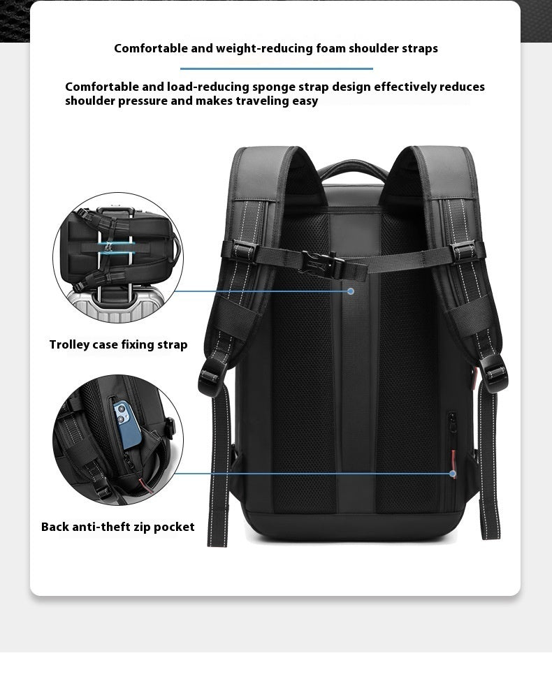 Men's Large-capacity Backpack Dry Wet Separation Anti-theft Package Business Leisure Uni Backpack