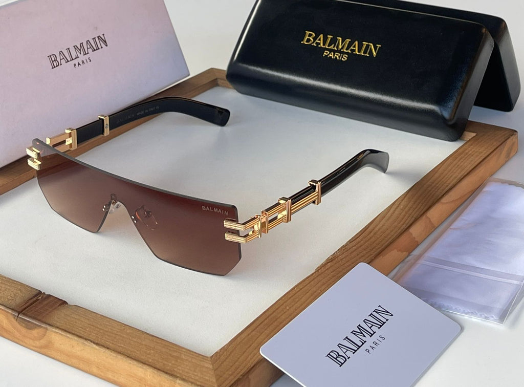 Balmain Sunglasses Unisex – Premium Quality Frames for Elegant Style Brown