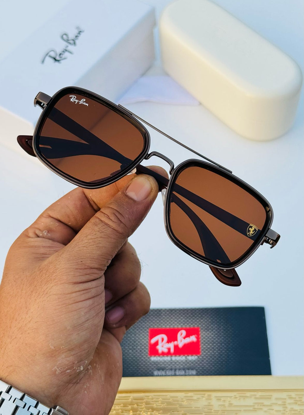 Ray-Ban Unisex Sunglasses – Premium Quality with Full Accessories