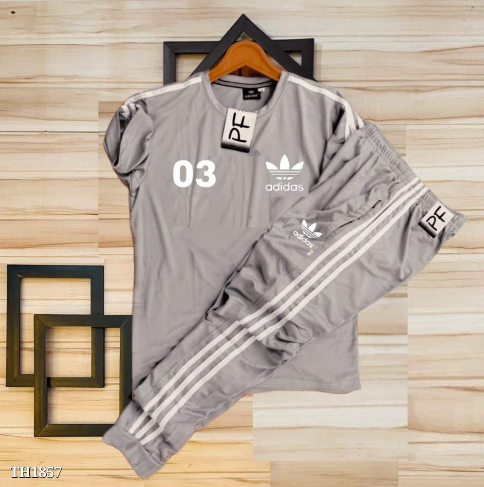 Most Trending Unisex Tracksuit Sale Offer | Stretchable Gymwear & Sportswear Whitght Gray