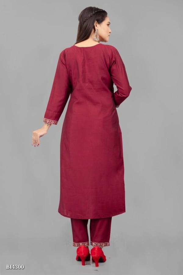 Asteyam Modal Chanderi Roman Silk Kurti with Lace - Premium Indian Ethnic Wear