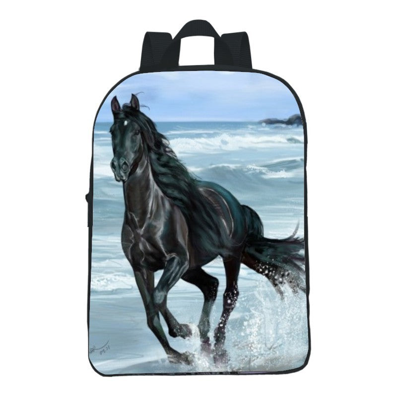 12-inch Digital Printing Animal Horse Backpack