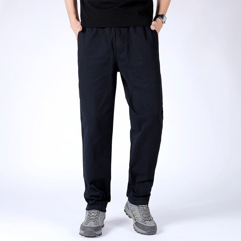 Men's Wide-leg Casual Pants Loose Plus Size Straight