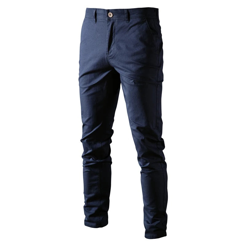 Men's Breathable Business Thickened Cotton Casual Pants