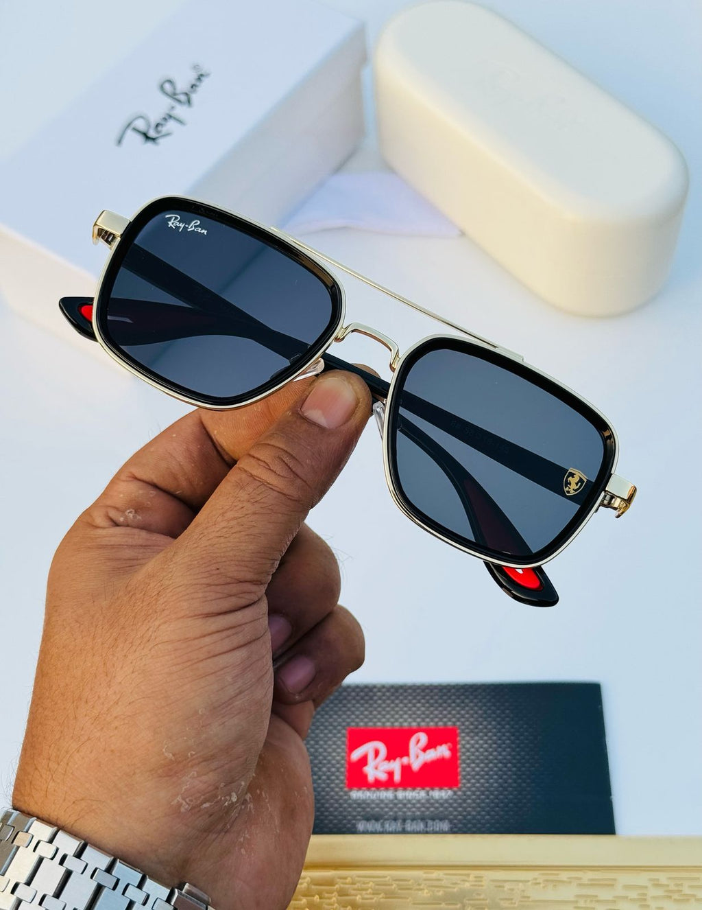 Ray-Ban Unisex Sunglasses – Premium Quality with Full Accessories