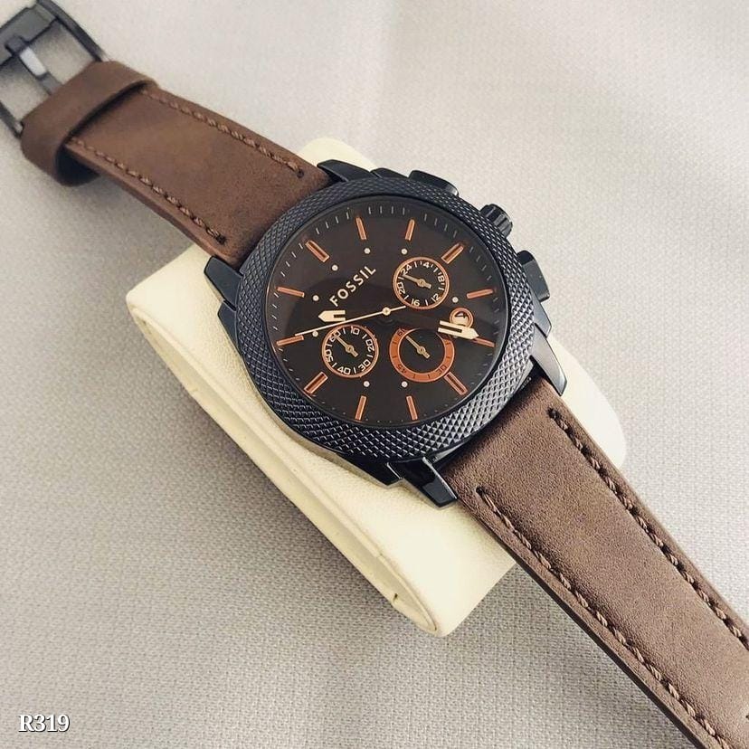 Fossil Chronograph Leather Watch - Premium Quality & Style