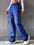 Women's Fashion Solid Color High Waist Flip Workwear With Pocket Pants