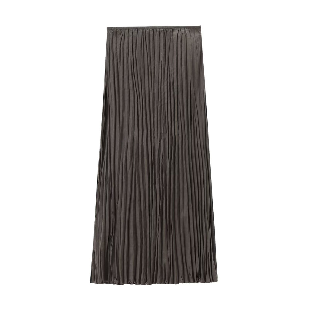 Summer  Women's Pleated Long Sling Dress