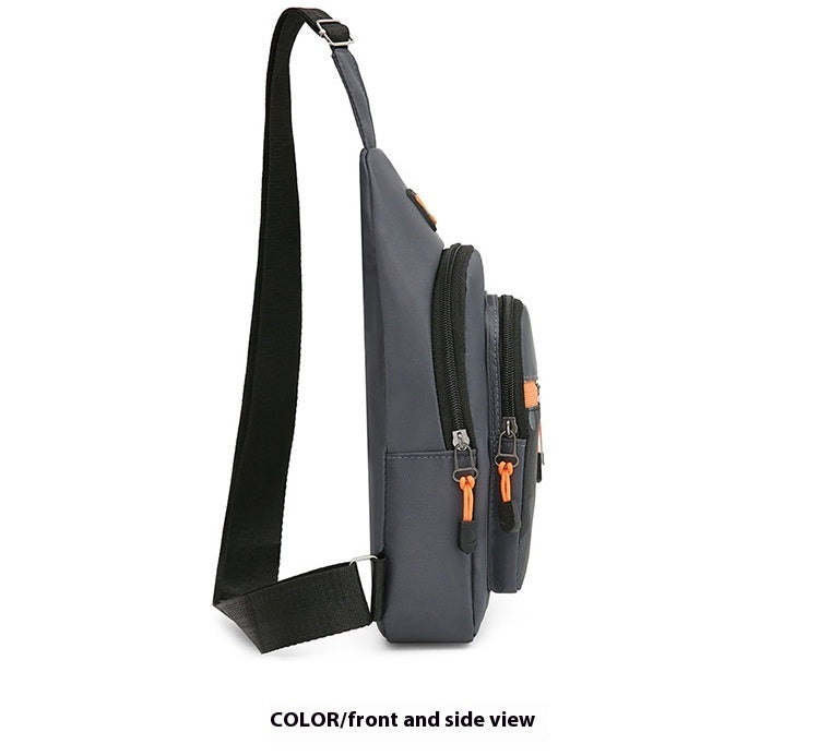 Waterproof Multi-layer Multicolor Minimalism Crossbody Bag Waist Bag