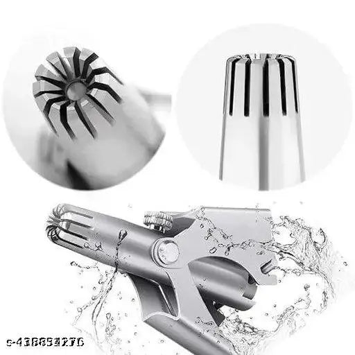 Manual Nose & Ear Hair Clipper Trimmer for Men & Women Clipper - Stainless Steel Painless Nose Hair Trimmer