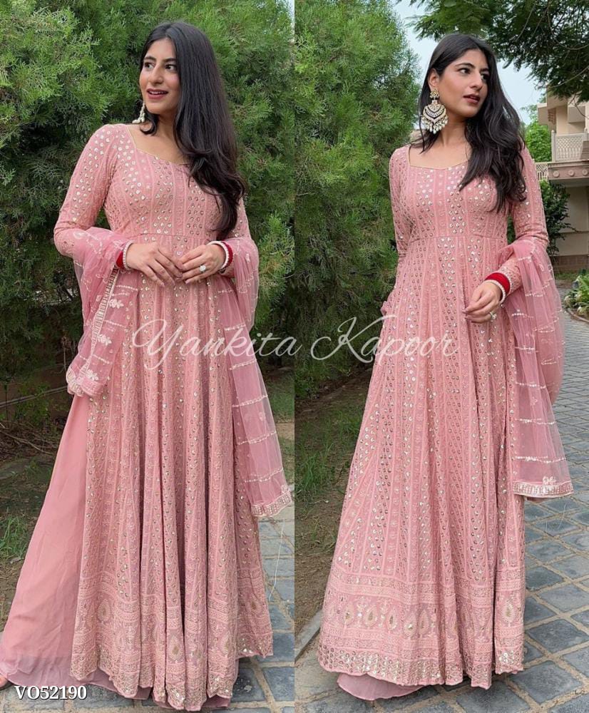 Party Wear Gown - Full Heavy Embroidery