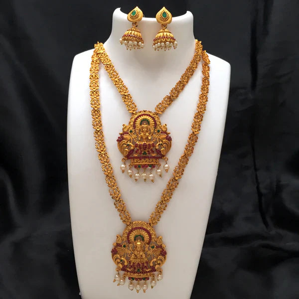 Lakshmi Design Combo Set with Jhumka Earrings - swiftshopr.com