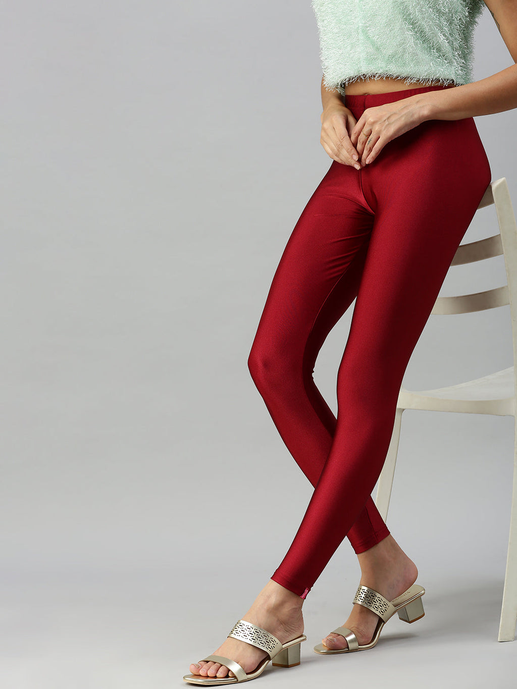 Luxurious Women's Silk Leggings in India - Elegant and Comfortable Wear