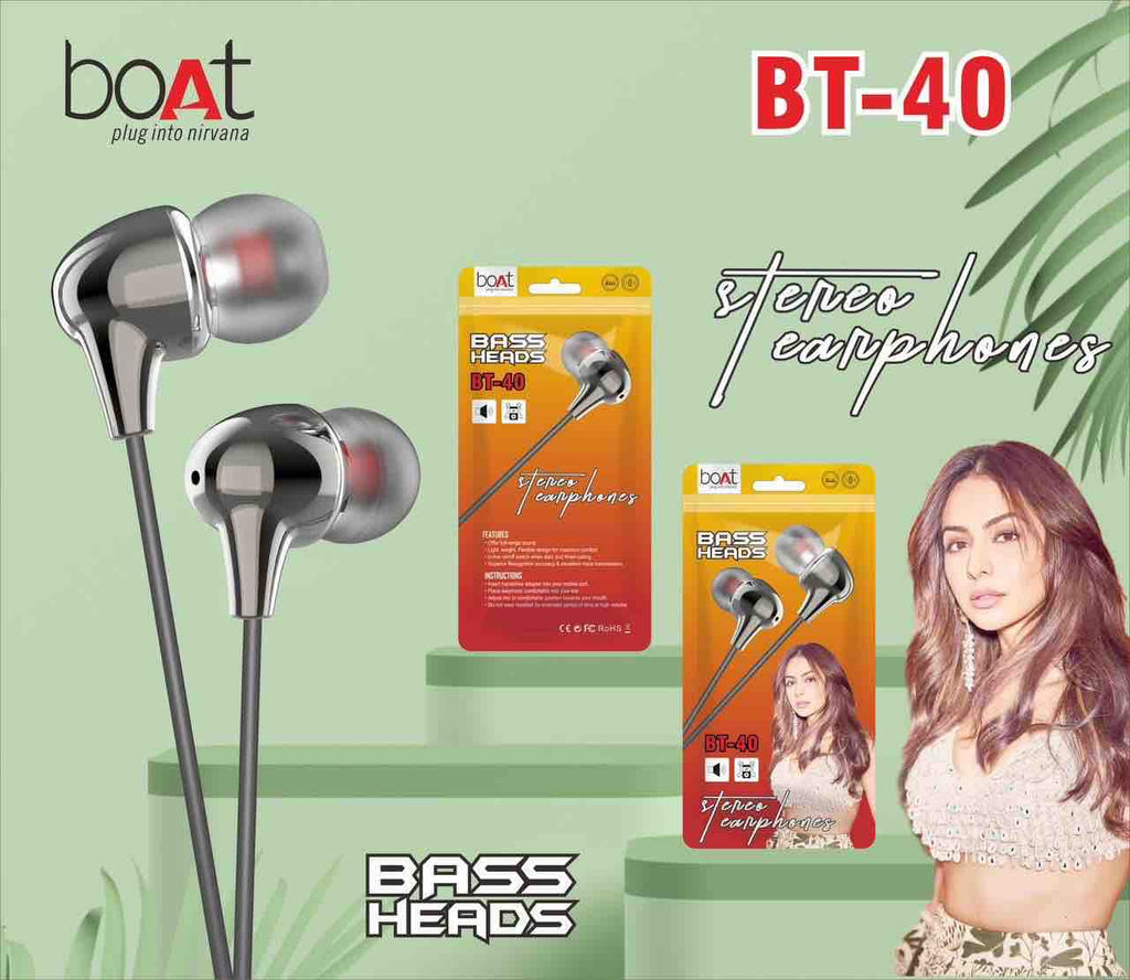 Boat Earphone BT 40 – Wireless Freedom, Immersive Sound