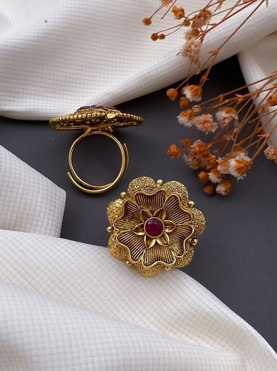 Golden, Mazzak Ring: Exquisite Jewelry for Timeless Elegance and Style - swiftshopr.com