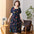 Middle-aged And Elderly Women's Cotton Silk Printing Maxi Dress