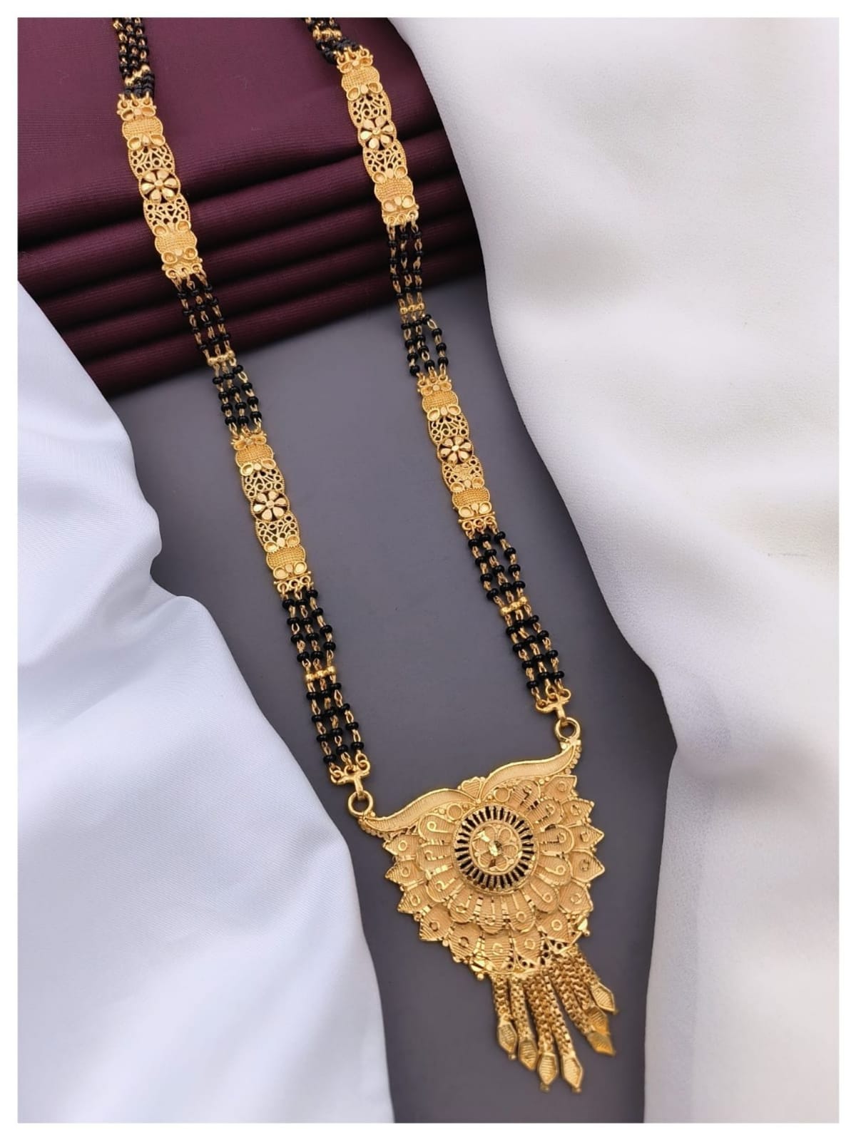 Elegant Traditional Mangalsutra - Symbol of Love, Commitment, and Protection (GOLD) - swiftshopr.com