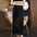 Pleated Skirt Mid-length Skirt Fashionable All-match High Waist Loose Thin Bottoming Skirt