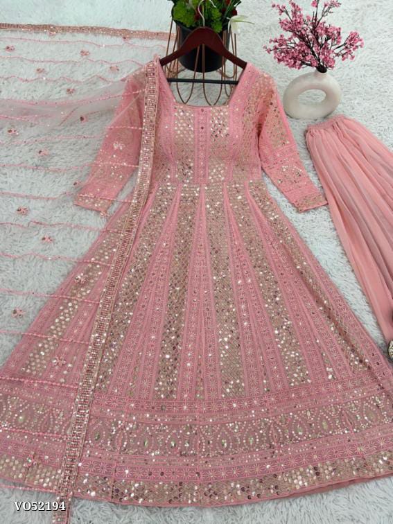 Party Wear Gown - Full Heavy Embroidery
