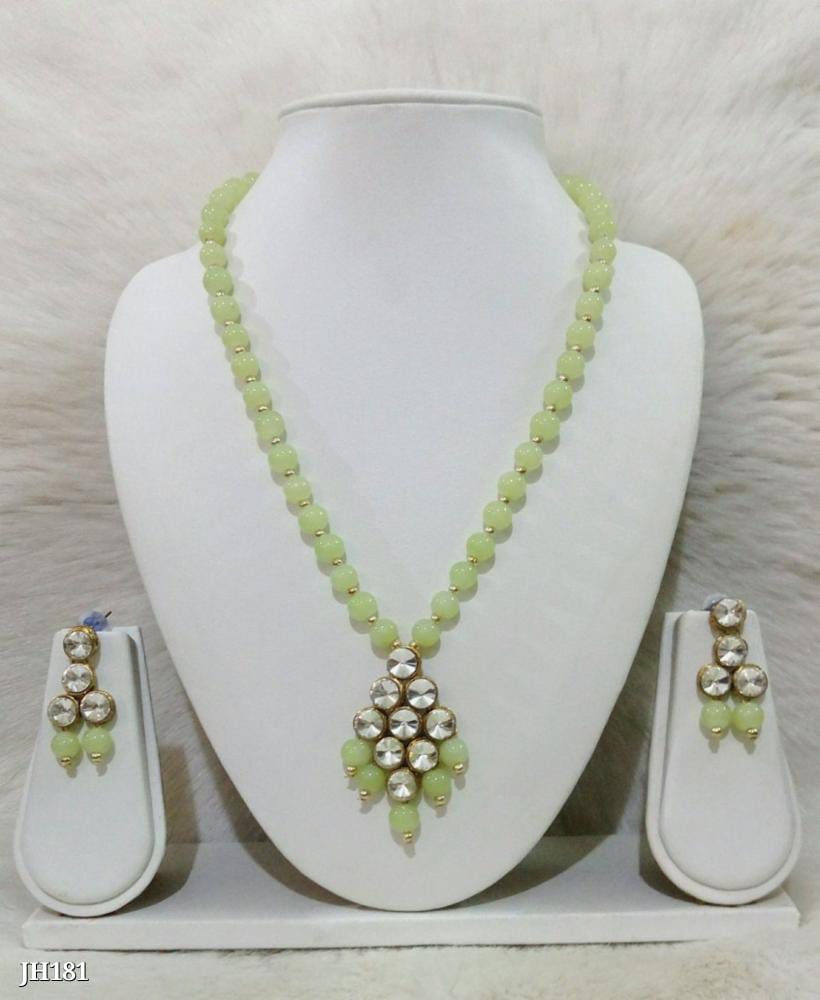 Kundan Necklace and pearl necklace Set | Traditional Indian Jewelry