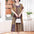 Middle-aged And Elderly Women's Cotton Silk Printing Maxi Dress