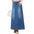 Women's Plus Size Slimming Mid-length A- Line Denim Skirt