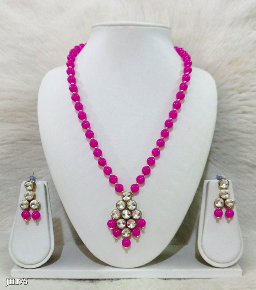 Kundan Necklace and pearl necklace Set | Traditional Indian Jewelry