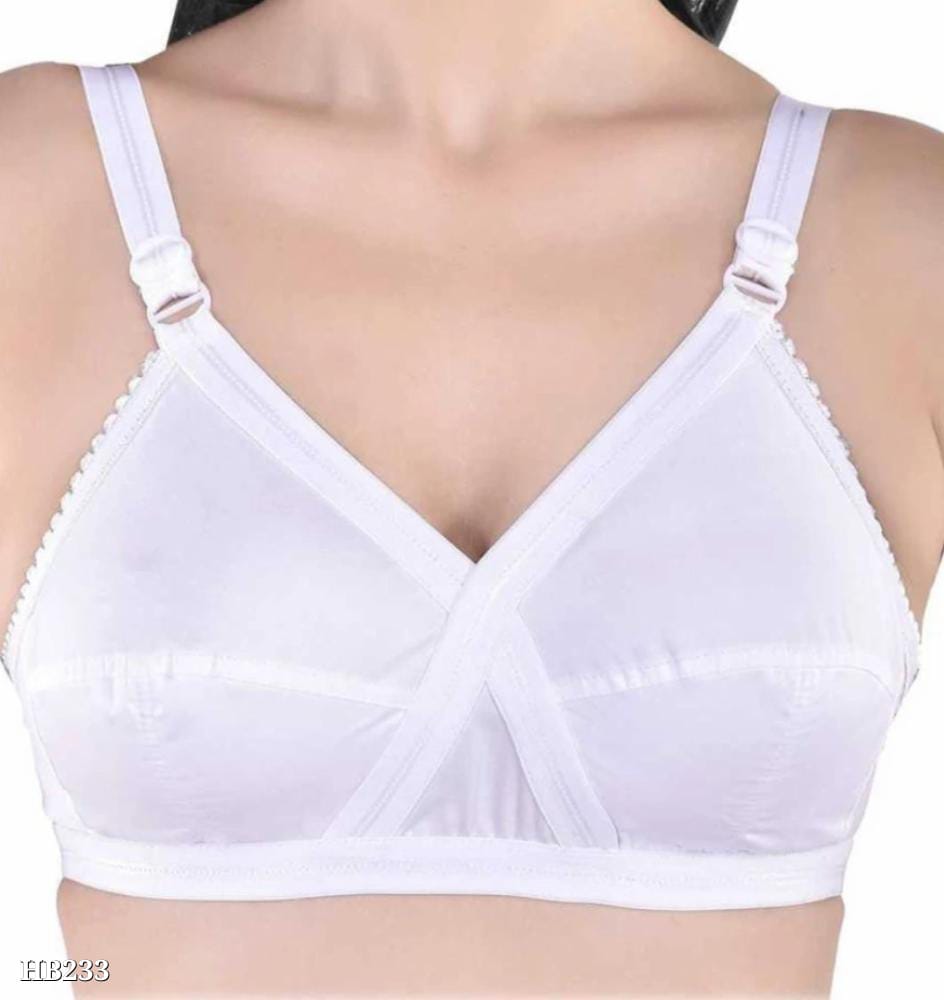 Women’s Big Size Cotton Bra - Non-Padded, Full Coverage, Plus Size Comfort