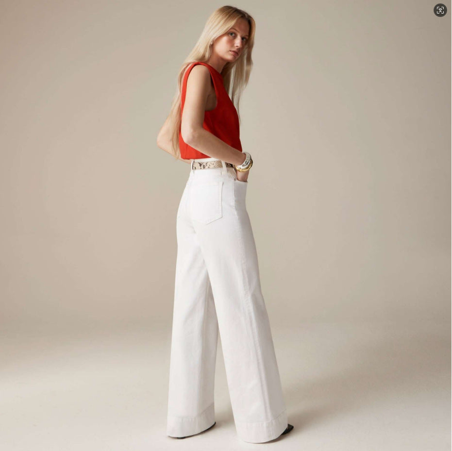 Fashion Loose Elastic Trousers Jeans For Women