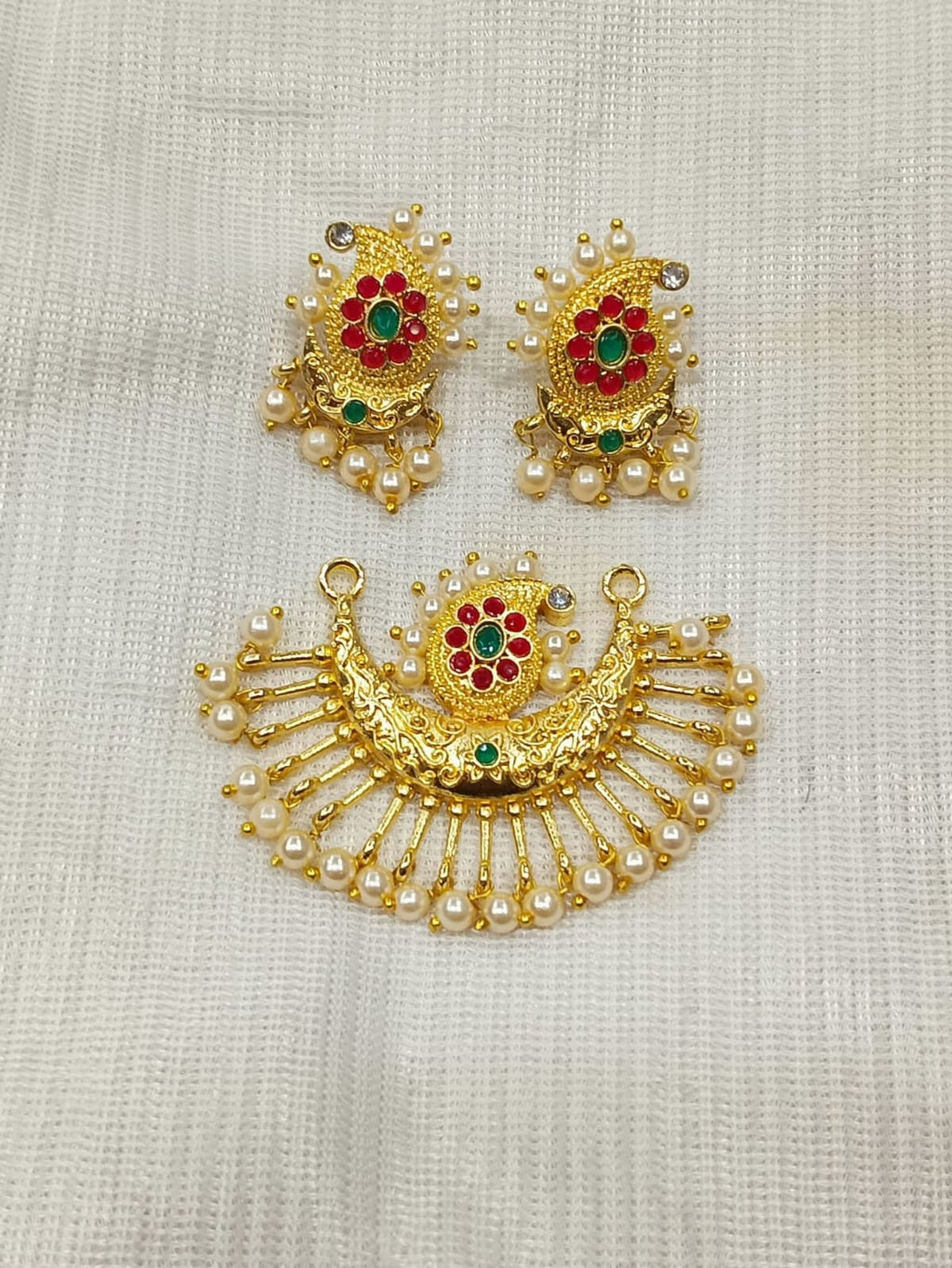 Exquisite Golden Pendants in India - Elegant and Timeless Jewelry (total 3 piece)