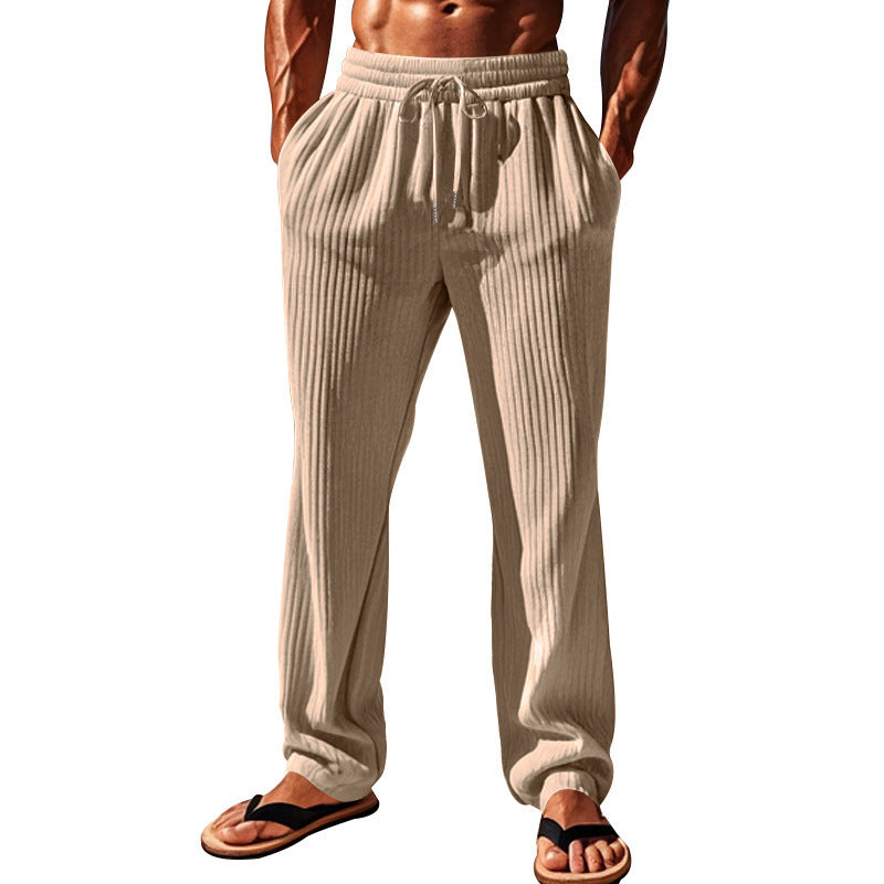 Men's Casual Baggy Straight Trousers