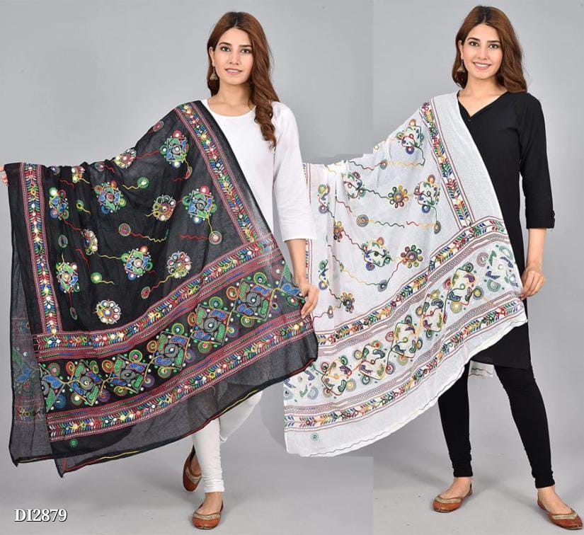 Cotton Dupatta Pack of 2 for Women | 2.25 Meter Length | Soft and Breathable