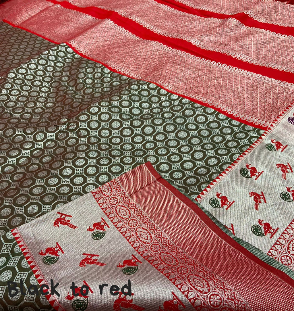 Soft Silk Woven Saree with Zari  & Tassel Pallu 1012