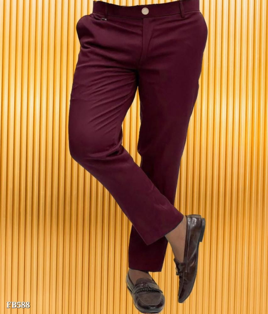 Stretchable Lycra Formal Trouser for Men | Comfortable & Stylish Office Wear