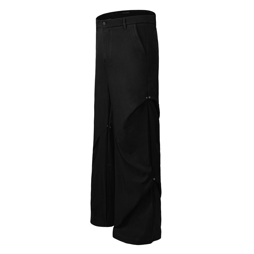 Simple Style All-match Black Trousers For Men