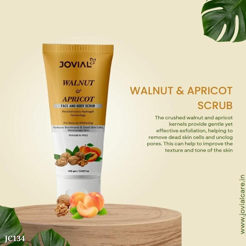 Apricot Face and Body Scrub Pack of 2 | 100gm Each | Exfoliating Scrub