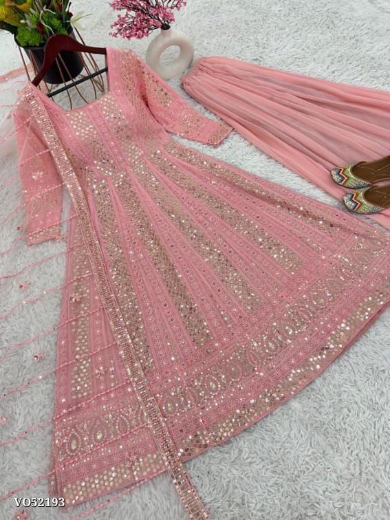 Party Wear Gown - Full Heavy Embroidery