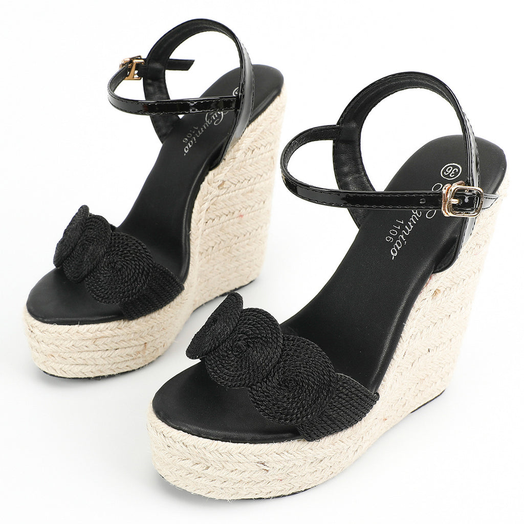 Fashion Simple Wedge Platform Sandals